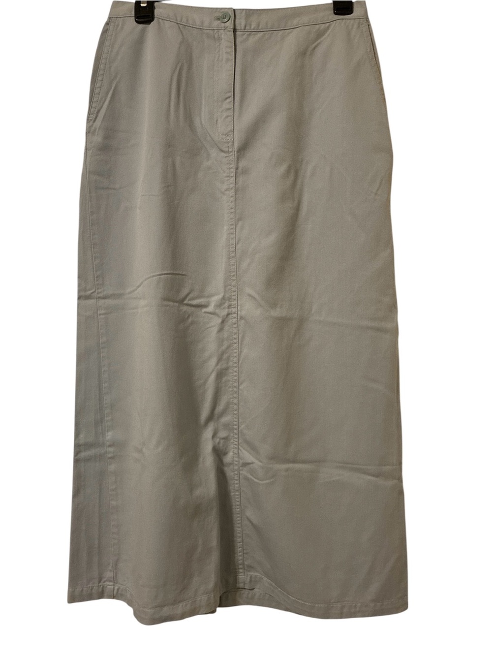 Eddie Bauer Y2K long skirt with slit. Cotton blend. Size 6 petite.